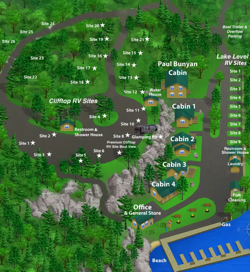 Northern Minnesota Resort Map